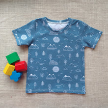 Load image into Gallery viewer, Blue Mountain Short Sleeve Top & Shorts Set